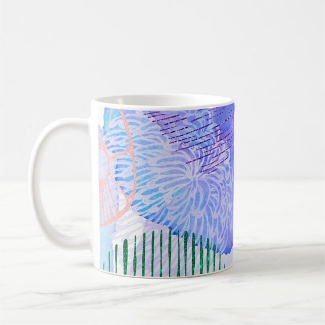 Mug Aquarelle arrière - plan Abstraite (Gauche)