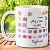 Aquarelle Artiste Nom personnalisé Pas Peindre Eau