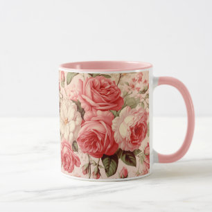 Mug Aquarelle artistique Roses roses roses