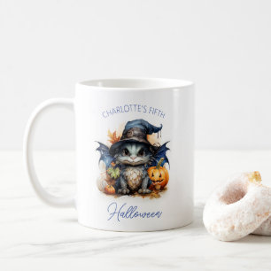 Mug Aquarelle Bébé Dragon Personnalisable Halloween En