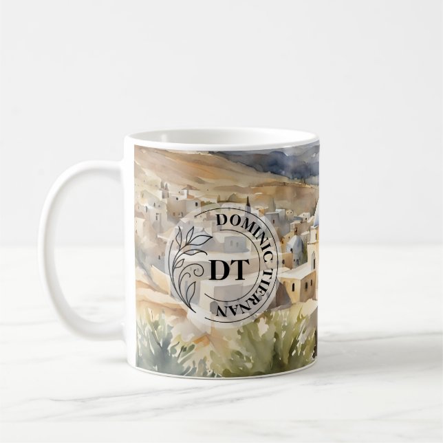 Mug aquarelle Bethléem – Cadeau Timeless de Terre  (Gauche)