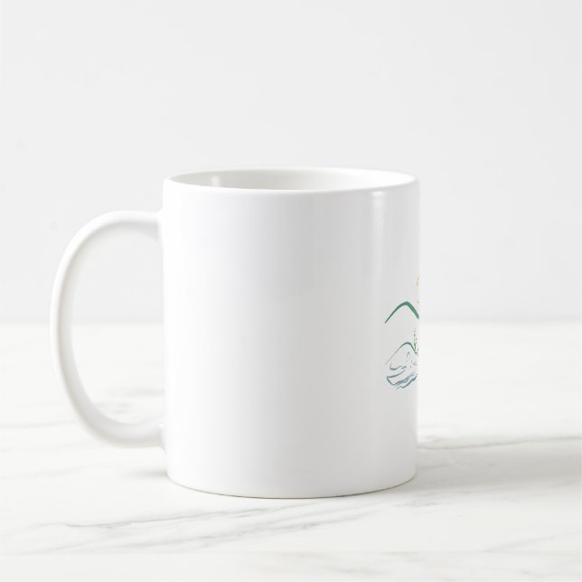 Mug Aquarelle blanche Appalachia (Gauche)