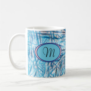 Mug Aquarelle bleu rose Artsy