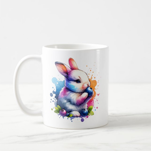 Mug Aquarelle Blueberry Bunny (Gauche)