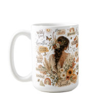 Aquarelle bohème chic d'affirmation florale édifia