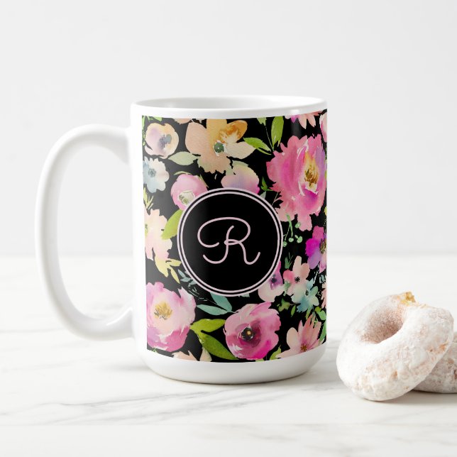 Mug Aquarelle Boho Pastel (Avec donut)