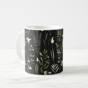 Mug Aquarelle Botanique Motif de verdure