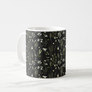 Mug Aquarelle Botanique Motif de verdure