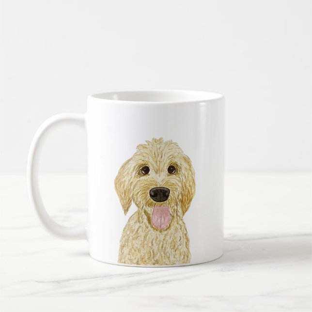 Mug Aquarelle Bouge Goldendoodle (Gauche)
