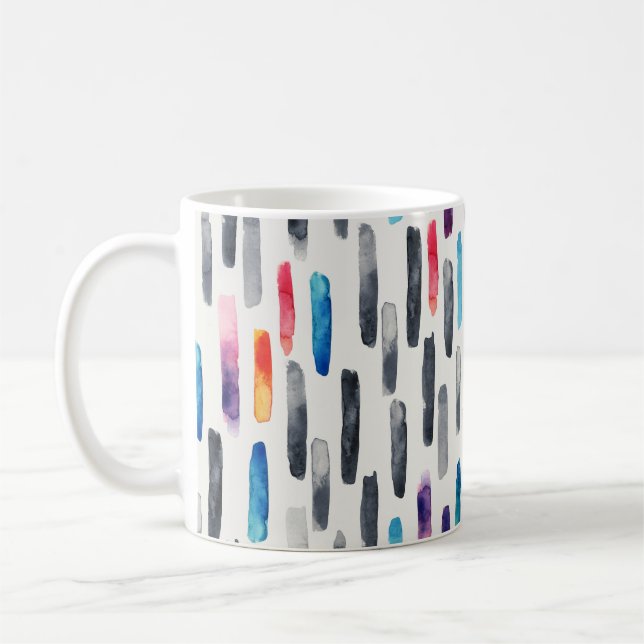 Mug Aquarelle brosse, coloré et transparent (Gauche)