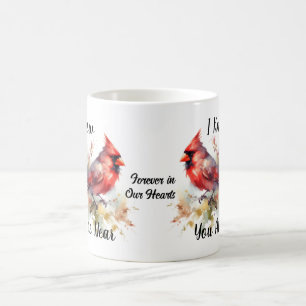 Mug Aquarelle cardinale rouge Personnaliser