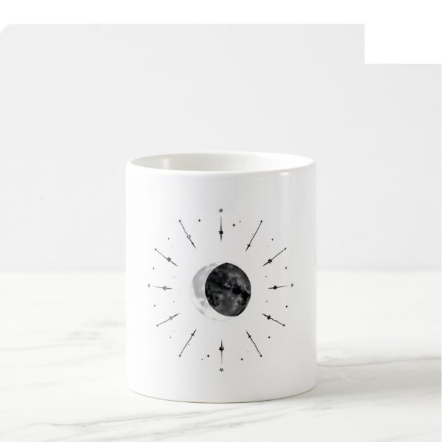 Mug Aquarelle Céleste - Mono & Argent (Créateur téléchargé)