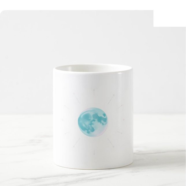 Mug Aquarelle Céleste - Sarcelle et Violet (Créateur téléchargé)