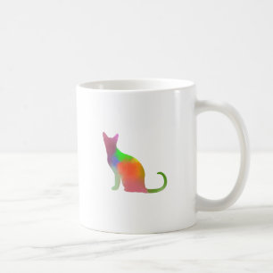 Mug Aquarelle Chat Silhouette