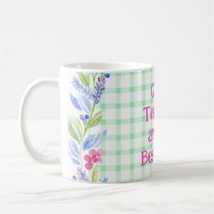 Mug Aquarelle Chèque Floral Les enseignants sont les m