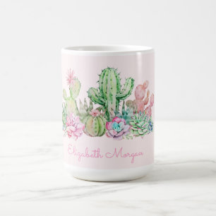 Mug Aquarelle Chic Succulentes