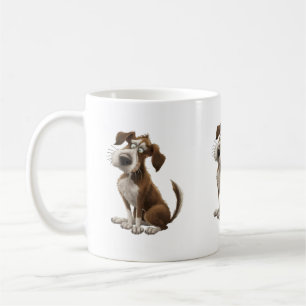Mug Aquarelle Chien est un Chien surpris confondu