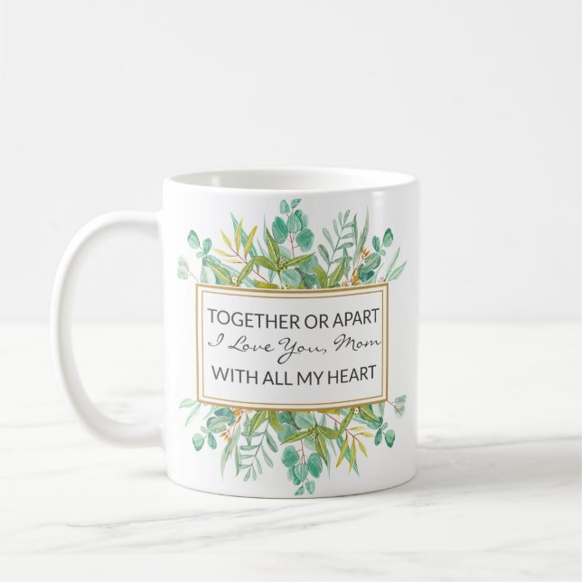 Mug Aquarelle couronne or trame (Gauche)