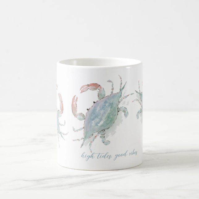 Mug Aquarelle Crabe côtier (Centre)