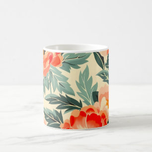 Mug Aquarelle crémeuse en fleur de poire Vintage