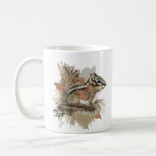 Mug Aquarelle Cute Little Chipmunk Animal Wildlife