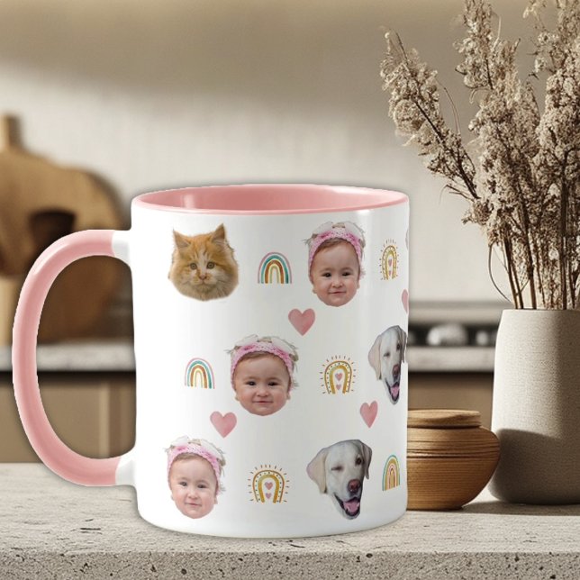 Mug Aquarelle Cute Raibow 4 Visages photo (Créateur téléchargé)