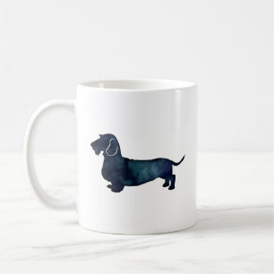 Mug Aquarelle Dachshund Rough Revêtue