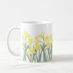 Mug Aquarelle Daffodil Ditzy Floral