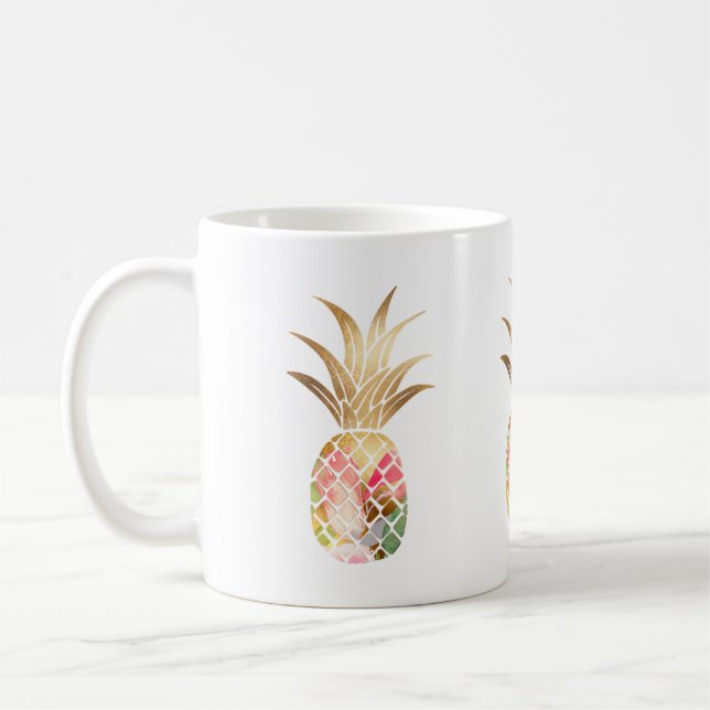 Mug Aquarelle d'ananas (Gauche)