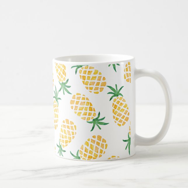 Mug Aquarelle d'ananas (Droite)