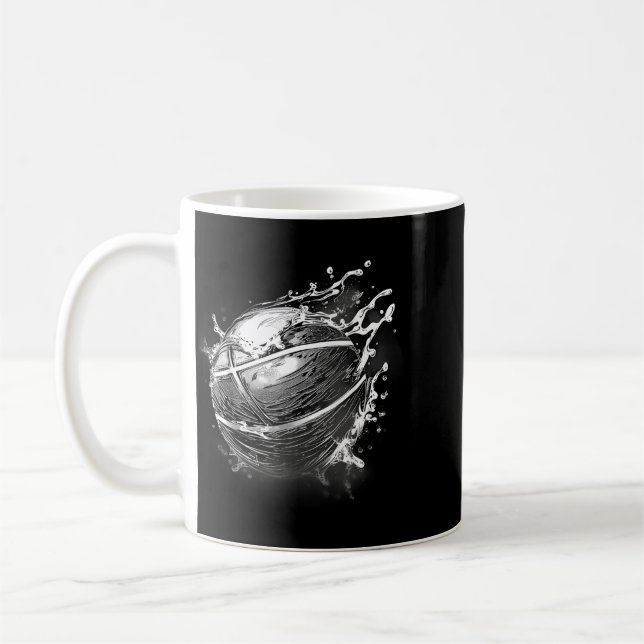 Mug Aquarelle de baseball Amateur de baseball Éclabous (Gauche)
