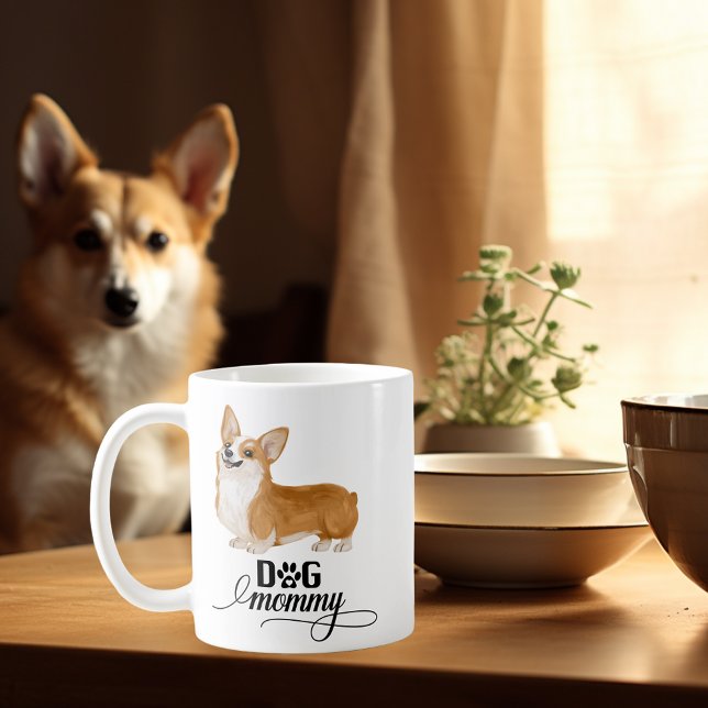 Mug Aquarelle de chien maman mignonne Corgi Lover (Créateur téléchargé)