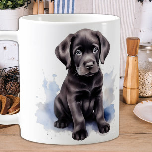 Mug Aquarelle de chiot mignonne Labrador Retriever Chi