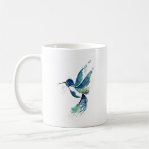 Mug Aquarelle de colibri bleu