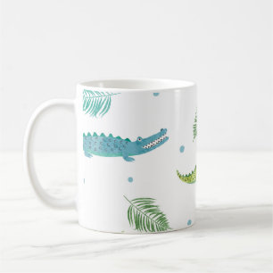 Mug Aquarelle de crocodile : Motif Vintage d'alligator