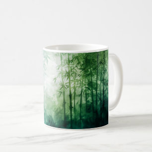 Mug Aquarelle de la forêt de Bambou