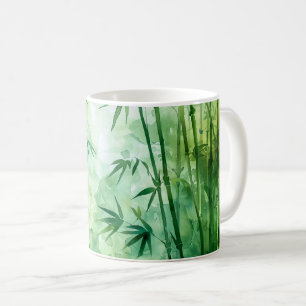 Mug Aquarelle de la forêt de Bambou