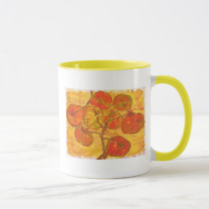 Mug aquarelle de la grappe de tomates