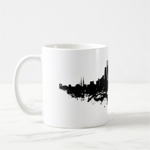 Mug Aquarelle de la ligne aérienne de Los Angeles