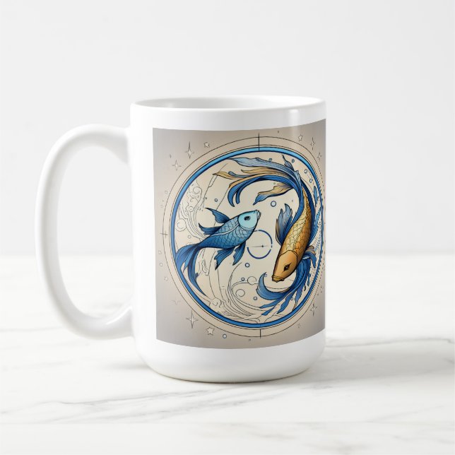 Mug Aquarelle de l'horoscope de Boho (Gauche)