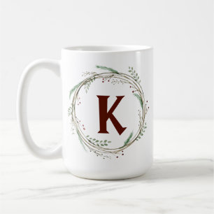 Mug Aquarelle de Noël Russe Wreath