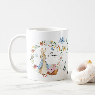 Mug Aquarelle de Pâques lapin personnalisée