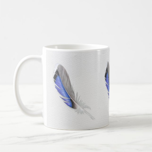 Mug Aquarelle de plume de canard de Mallard (Gauche)