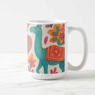 Mug aquarelle de style bohème de style bohème