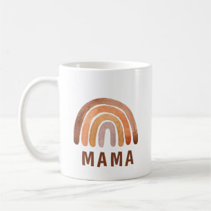 Mug Aquarelle de ton terrestre Boho Mama