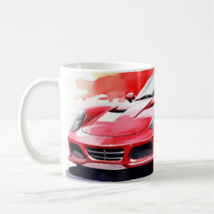 Mug Aquarelle de voiture