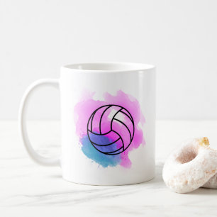 Mug Aquarelle de volleyball