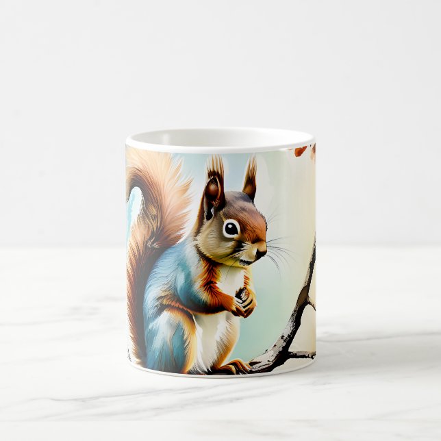 Mug Aquarelle d'écureuil Nature (Centre)