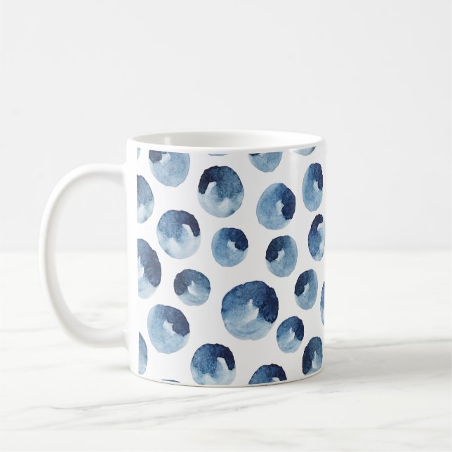 Mug Aquarelle dessinée à la main papier peint transpar (Gauche)