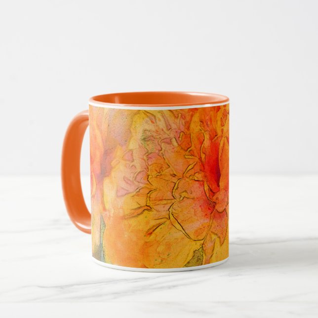 Mug Aquarelle dorée Marigold (Devant gauche)